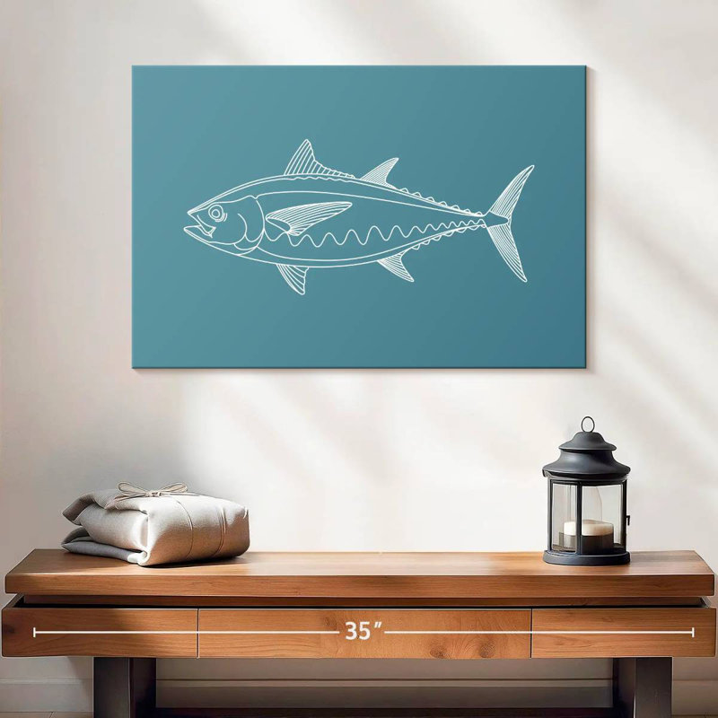Blackfin Tuna, 30" H x 45" W