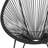 Kelleia Oval Woven Basket Papasan Bungee Lounge Chair - Indoor/Outdoor Furniture-2087140895