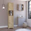 Ensemble de salle de bain, armoire à pharmacie et armoire à linge 2 pièces Labelle