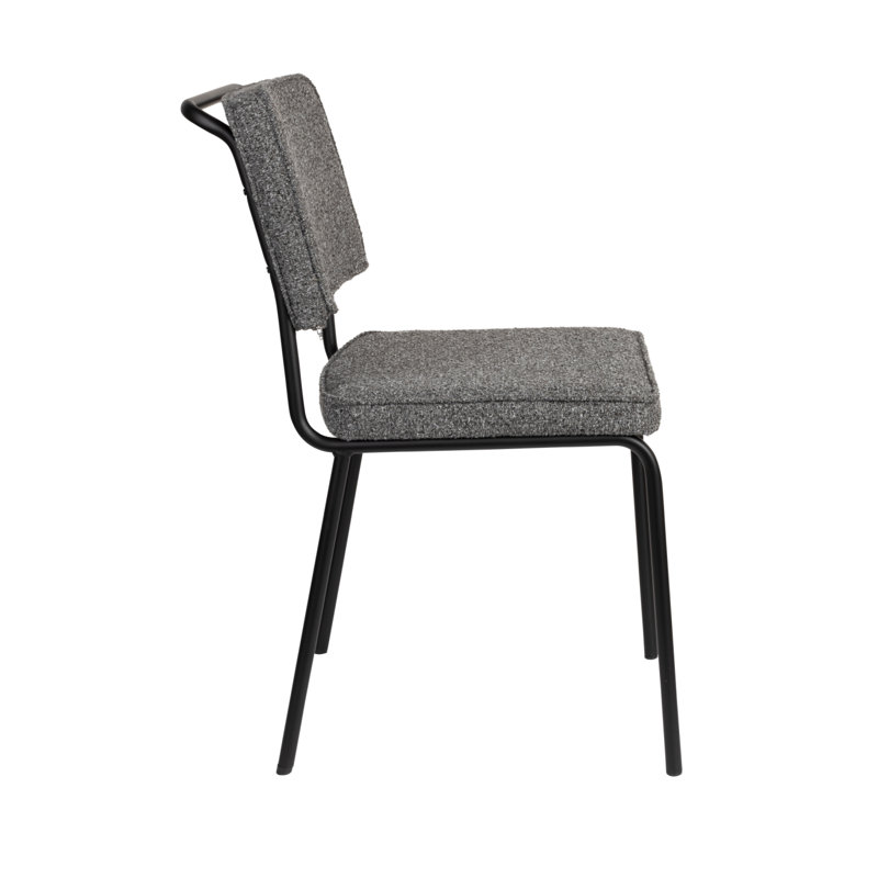 Buddy Upholstered Dining Chair, Black