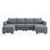 Manusite U Shaped Modular Sectional Sofa With Reversible Chaise