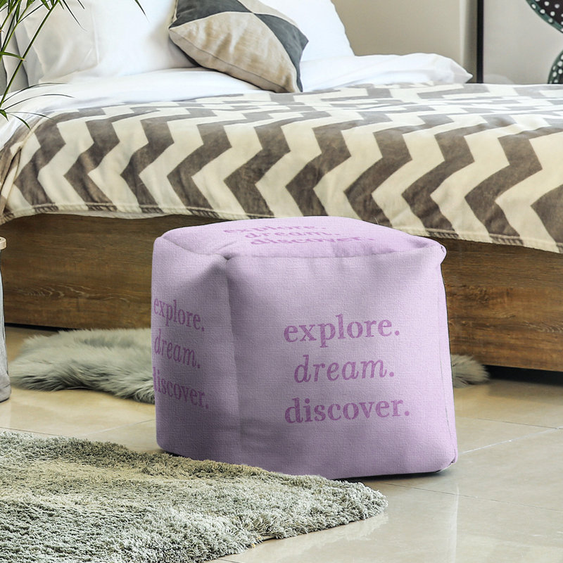 Upholstered Ottoman, Violet