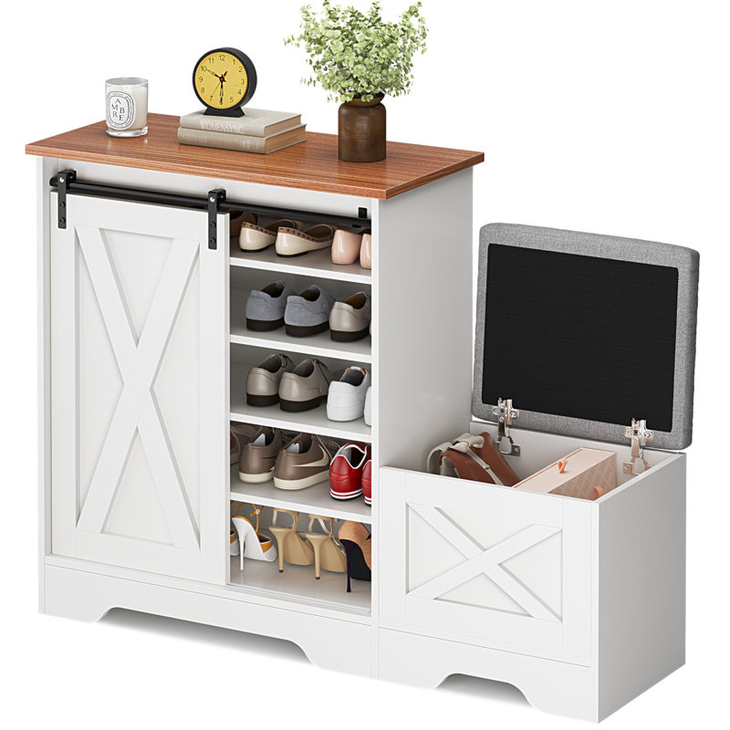 Armoire à chaussures, armoire à chaussures d'entrée de maison, armoire de rangement pour balcon d'entrée, étagère à chaussures de grande capacité