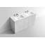 Ensemble de meuble-lavabo double 59 po Ebler Modern-743378226