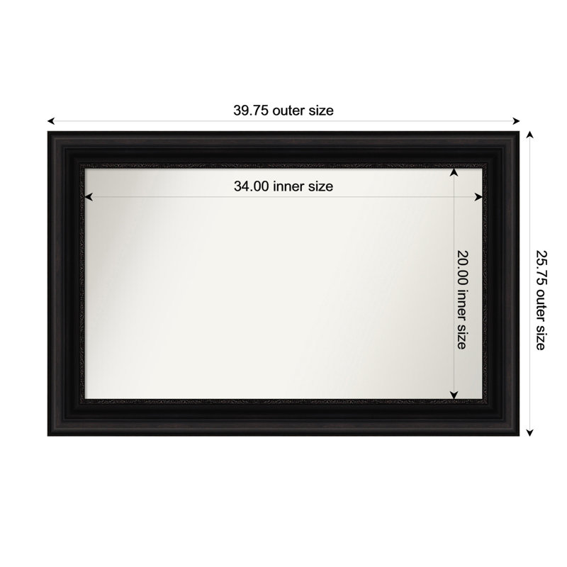 Senaiya Wall Mirror, Rectangle, 25.75" x 39.75"