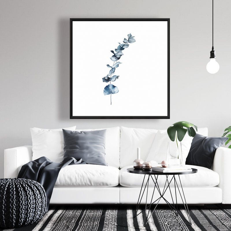 «Eucalyptus Blue Leaves» sur toile, H 36 po x l 36 po