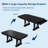 Spacious 71-Inch Dining Table for 6-8, Rectangular Wooden Table with Double Pedestal Base, 2 Storage Drawers-872610565