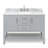 49 " W Freestanding Standard 1 Single Vanity Bathroom Vanity With Carrara Marble Top-87111500