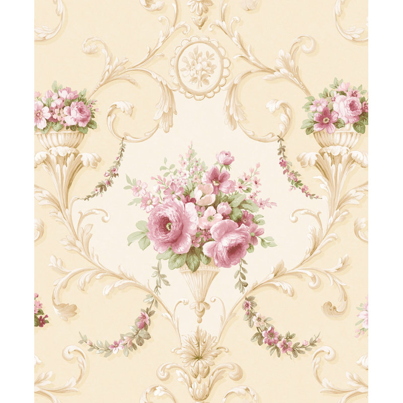 Classic Silks 4 ,1005.84 x 134.62 cm Roll, Cream