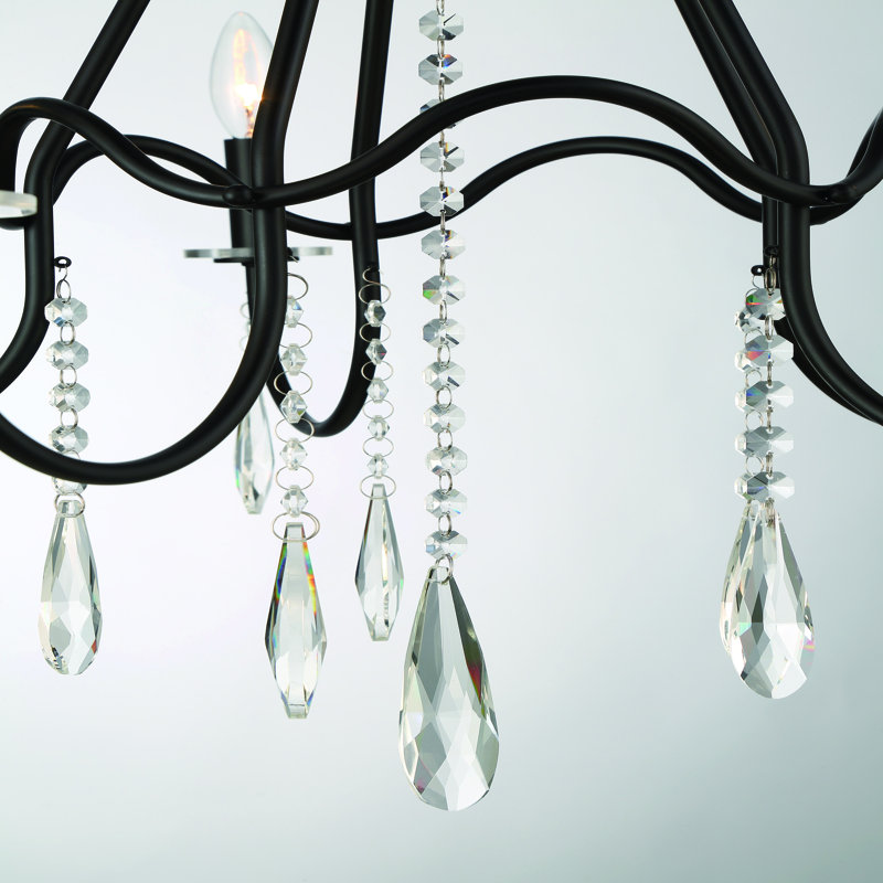 Lustre noir 5 lumières Adaire