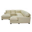 Canapé modulaire en cuir véritable 6 pièces Gabriel-1518660576