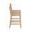 Lummie 19" W Square Upholstered Stool with Cane Back-89284720-89284724