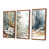 Toile avec cadre flottant brun