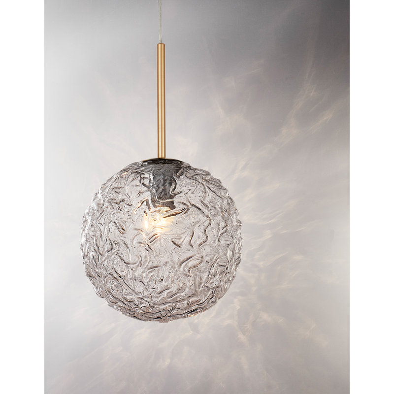 1 - Light Brushed Gold Sphere Pendant