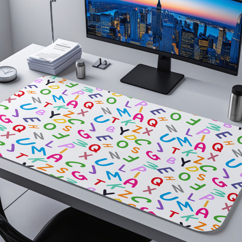 Polyester Desk Pad, 31.5x15.5
