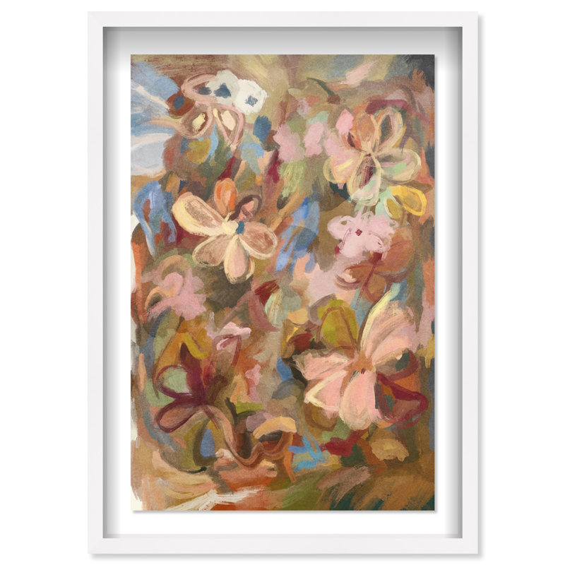 Moving Eden II Print by Oliver Gal, 46.5"H x 31.5"W, White Shadowbox