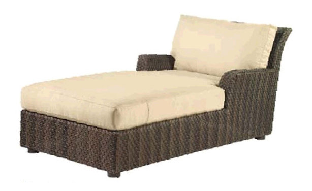 Aruba Outdoor Chaise Lounge, Brisa Lasso Distressed