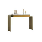 Contemporary Console Table with Two Spacious Drawers – Stylish Accent Piece for Entryways, Lounging Areas, and Living Spaces, Perfect for Displaying Décor and Keeping Spaces Organized
