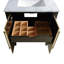 Meuble-lavabo simple l 25 po avec plateau en marbre de Carrare Ewen-752712187-752712186-752712189