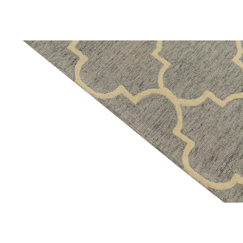 Tapis gris 5 pi x 8 pi 1 po Pineland