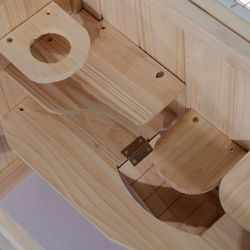 Cage à hamster polyvalente avec toit ouvrable et plusieurs niveaux pour les petits animaux de compagnie