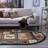 Tapis brun et beige de style Sud-Ouest-43363452