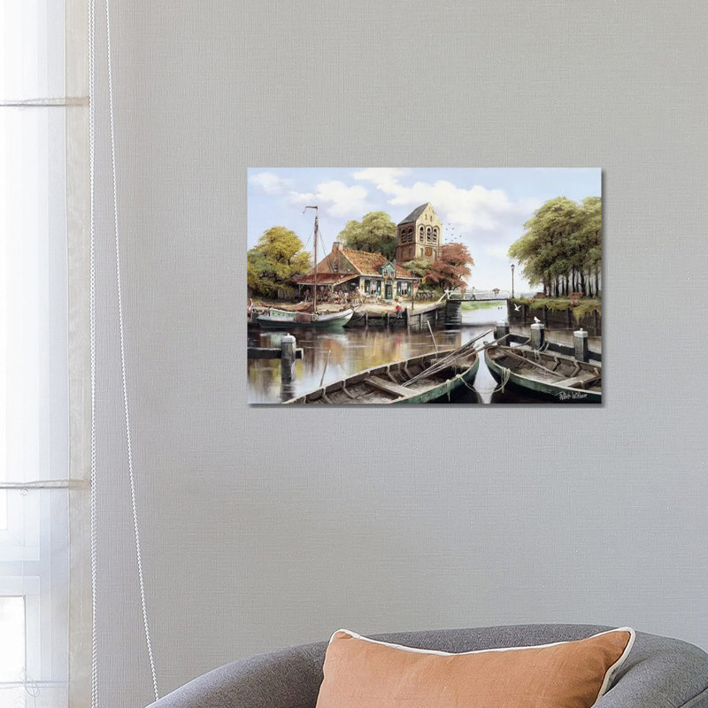 Dutch Waterhouse by Reint Withaar - Wrapped Canvas Print, 66.04 cm H x 45.72 cm W x 3.175 cm D