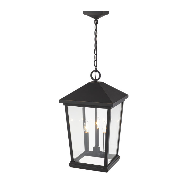 Bourke 3 - Light Outdoor Hanging Lantern, Oil Rubbed Bronze