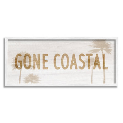 «Gone Coastal Beach», impression amusante sur toile de palmiers tropicaux par Daphne Polselli