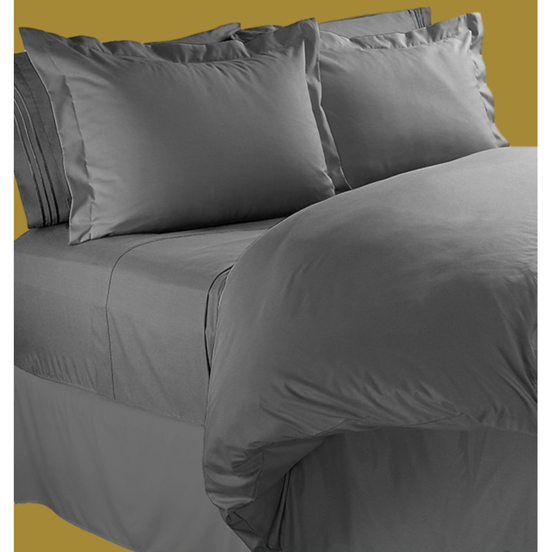 Ensemble de housse de couette, Gris, Grand