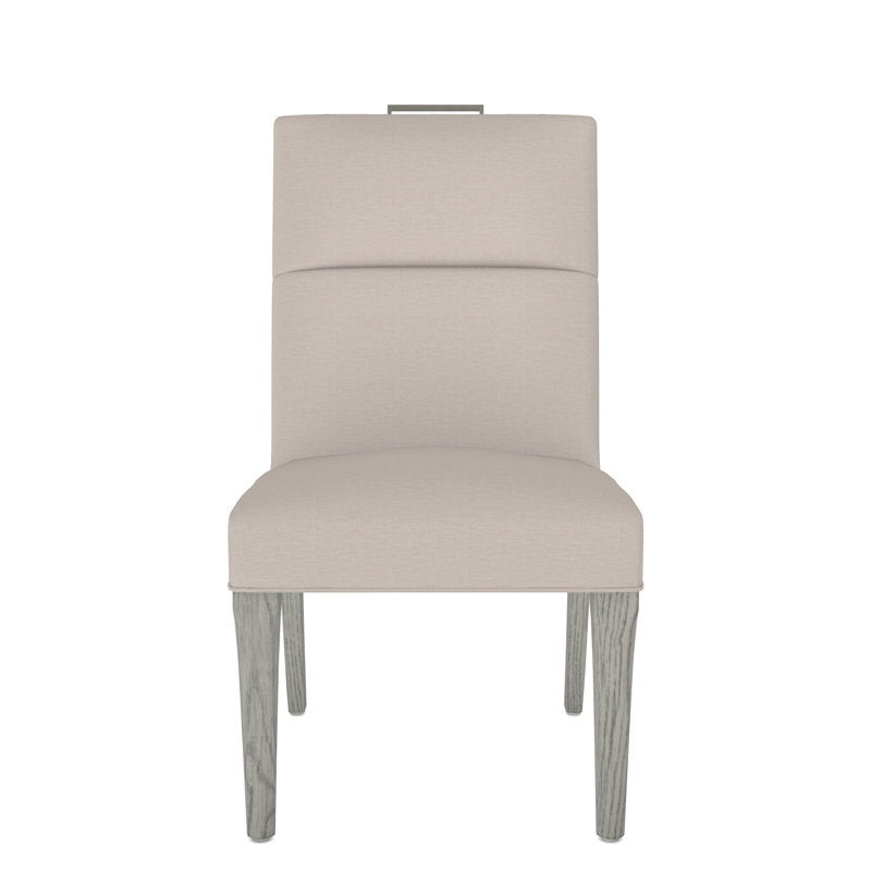 Brattle Road By Thom Filicia 20'' H Upholstered Side Chair, Dove Gray, Nadia Steam