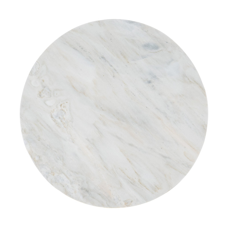 Vana Marble End Table, 18" H x 22" W x 22" D