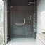 Porte de douche pivotante sans cadre avec verre transparent 3/8 po l 60-66 po x H 72 po Pirouette