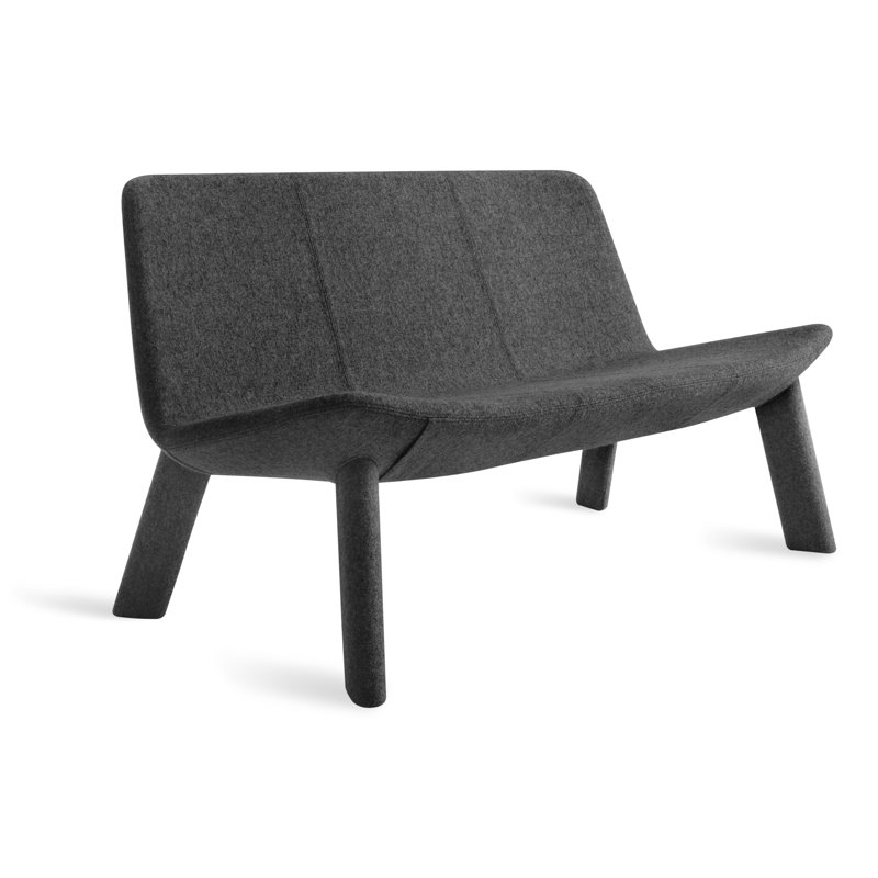 Canapé en tissu Neat, Gris anthracite Vesper