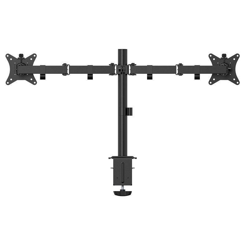 Double bras articulé Acgam Mds-1d - inclinaison de + 45 ° / pivotement de + 90 °, réglage de la hauteur de 16 po et soulagement de la tension du cou