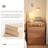 18.9"Integrated Cherry Wood Vanity Desk With Built-in Stool