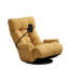 Chaise longue en métal jaune avec tête et taille réglables, confort d'assise long, chaise rotative rotative à 360 degrés et métal, housse de revêtement de siège-2113921807