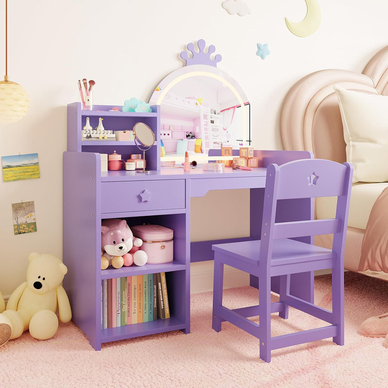 Dressing Table, Purple