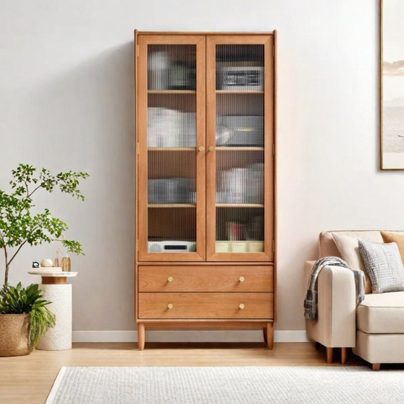 Bibliothèque simple en bois massif