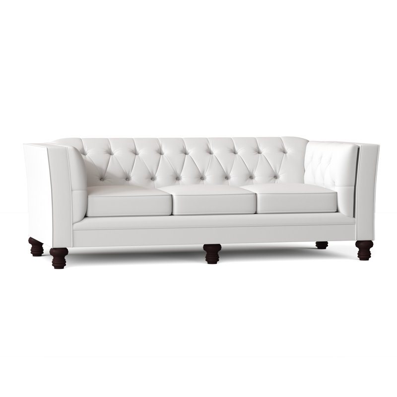 Kirtin 89'' Upholstered Sofa, Peyton Pearl