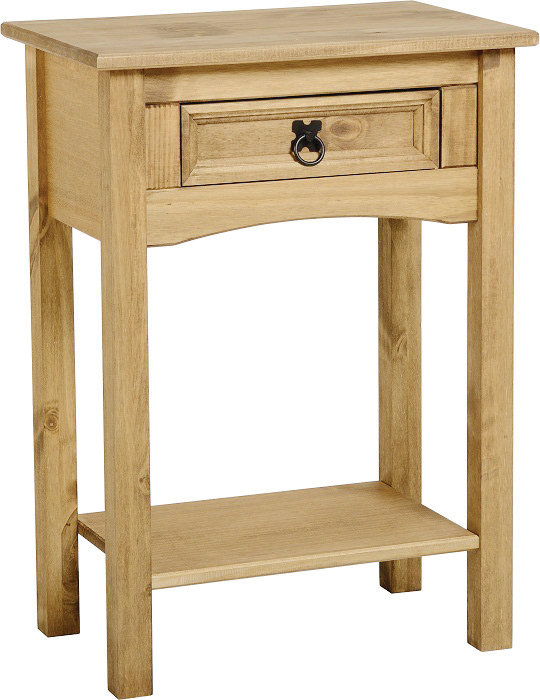 Corona 52.5cm Solid Wood Top Console Table