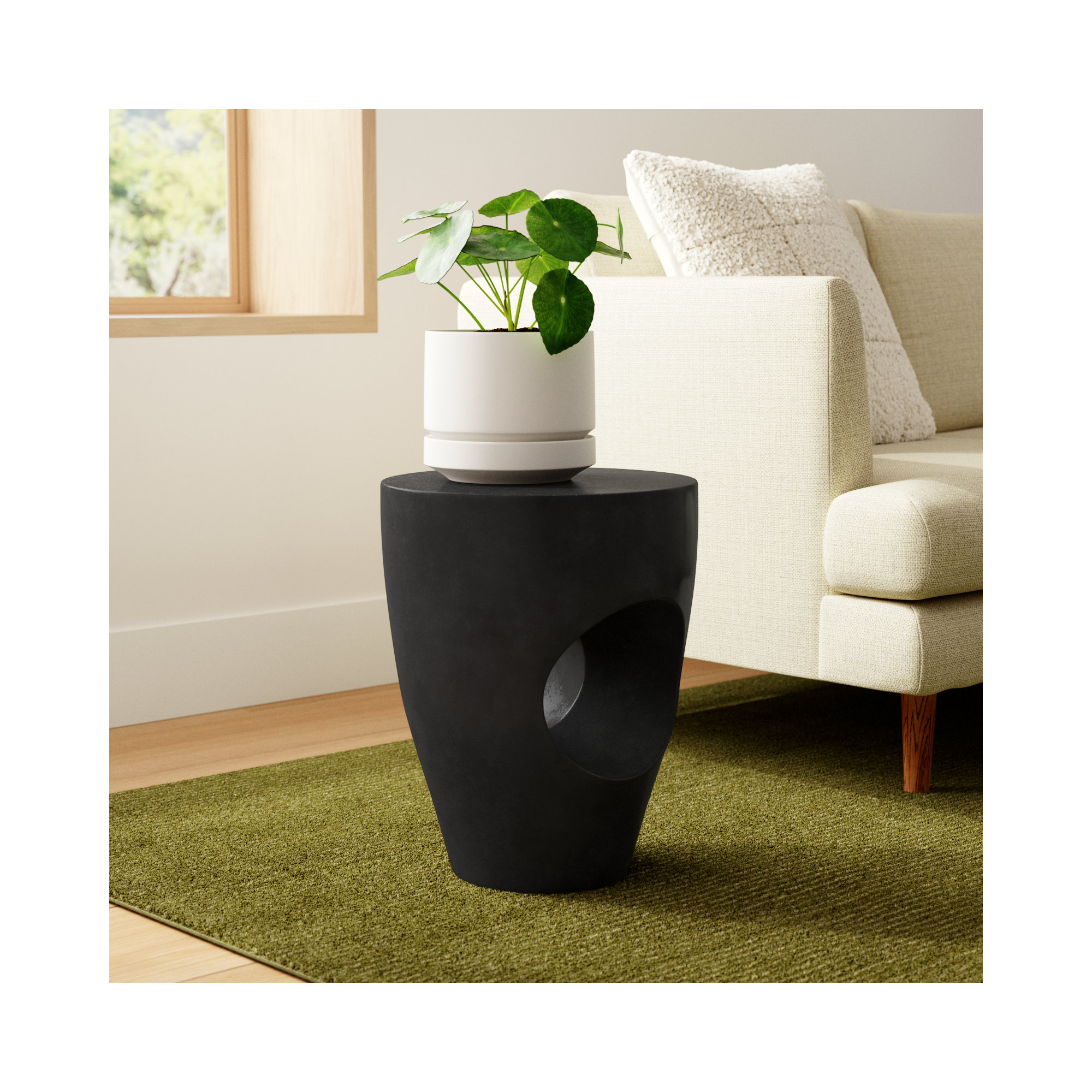 Avoriaz End Table, Black