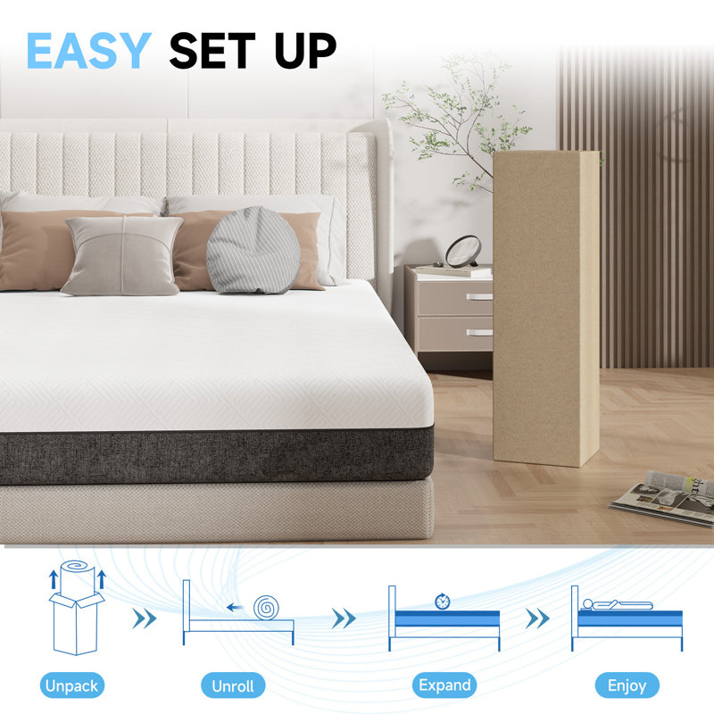 White Noise Foam Mattress, Single (3'), 15cm