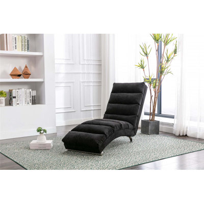 Laquasia Upholstered Chaise Lounge by Wrought Studio