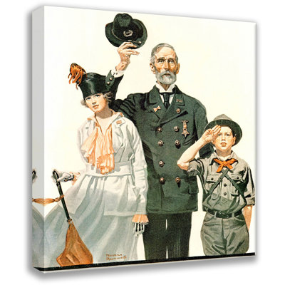 «Ready to Serve» par Norman Rockwell, toile tendue avec châssis