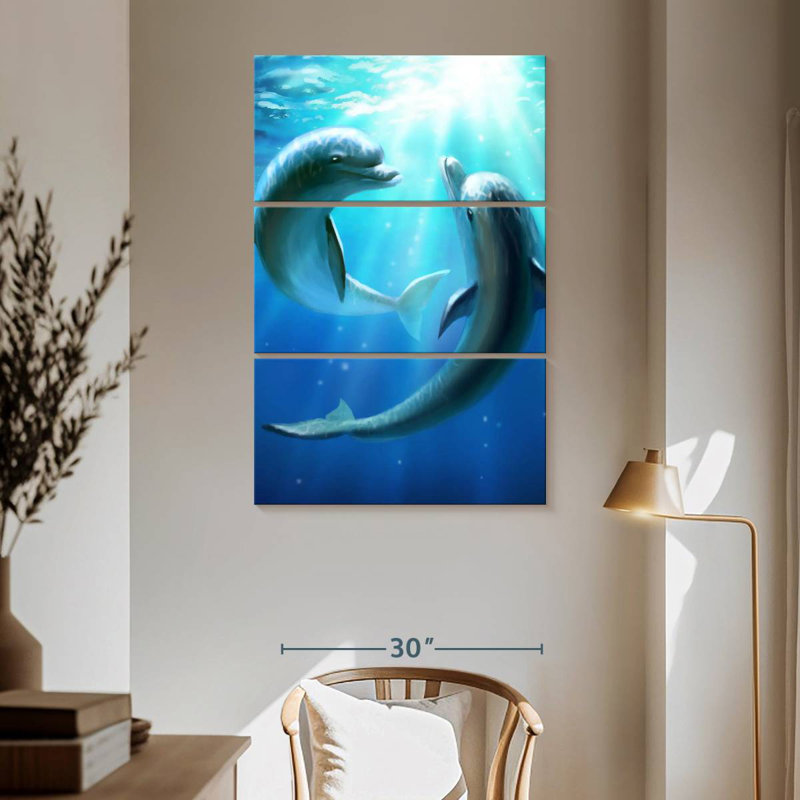 Brampt Dolphin Best Friends, 65" H x 42" W