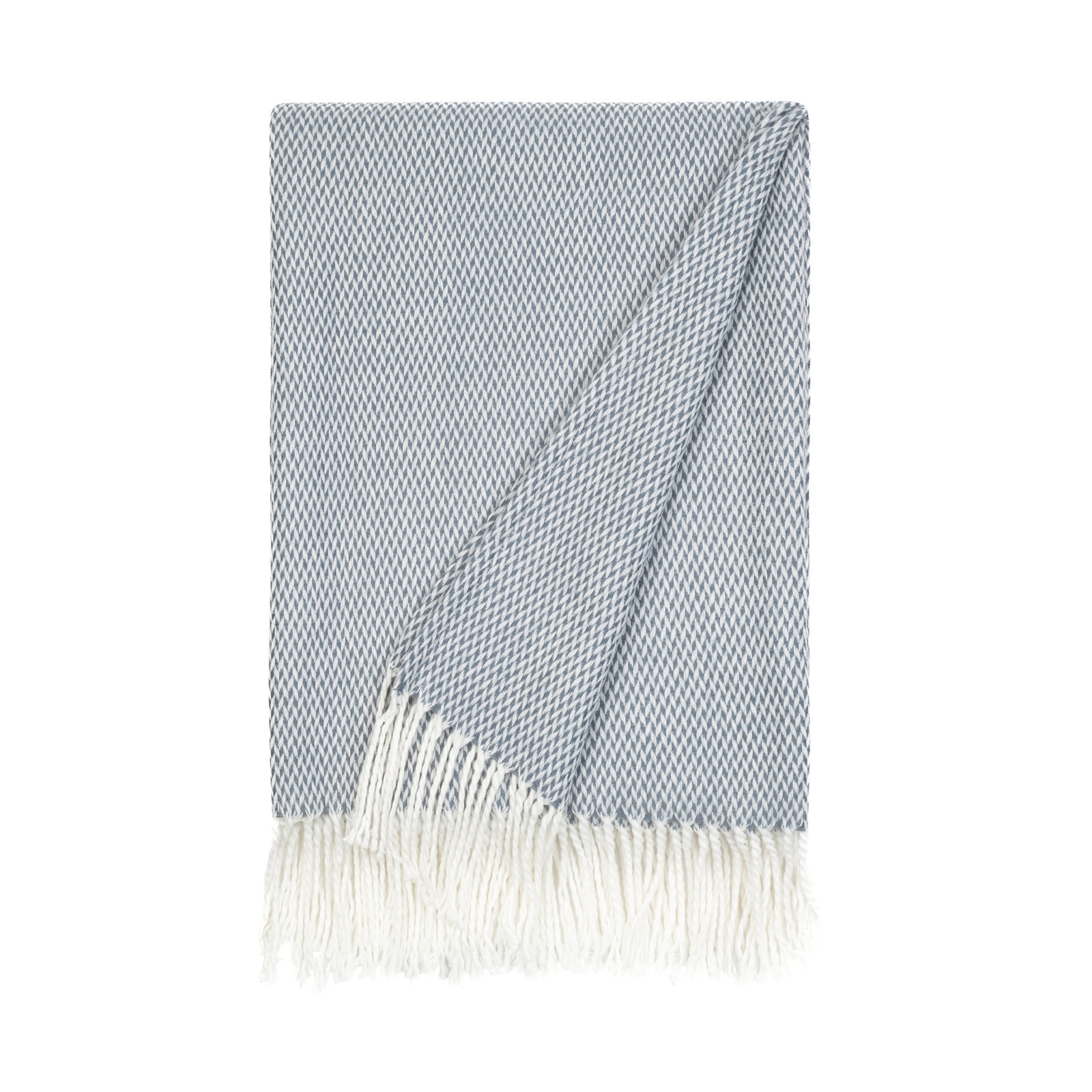 Knit Throw Blanket, Dusk Blue