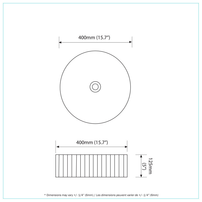 Glossy White Ceramic Round Vessel Bathroom Sink