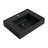 24'' Single Freestanding Bathroom Vanity with Black Resin Top Sink