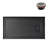 60 in. x 32 in. Alcove Acrylic Shower Base in Glossy Black With Right Drain, Drain Included-115223752